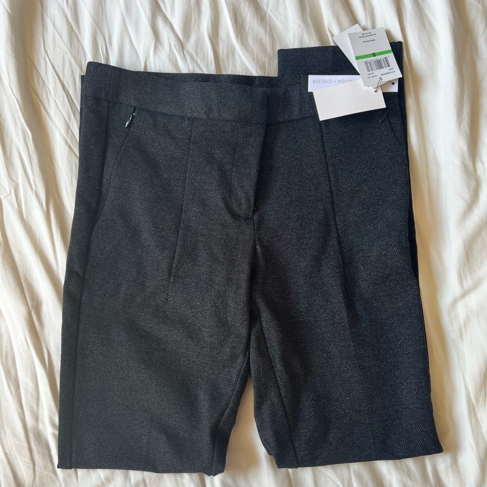 Sleek, Slim-Leg Knit Pants